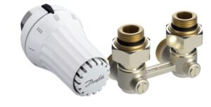 Danfoss termosztatikus sarok blokk szett, M30x1,5