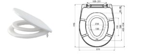 Alcaplast A606 WC Tető Gyerek betéttel Softclose