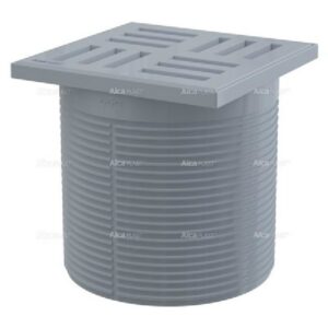Alcaplast APV0100 Padloszifon rács 105x105 mm szürke