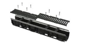 Alcaplast AVZ103-R202 Kültéri folyóka öntöttvas ráccsal C250