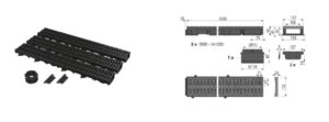 Alcaplast AVZ112-G501 Low Garázs szett 3 M