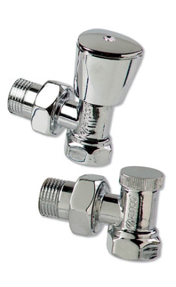 Arco 1/2" sarok fényes radiátorszelep szett