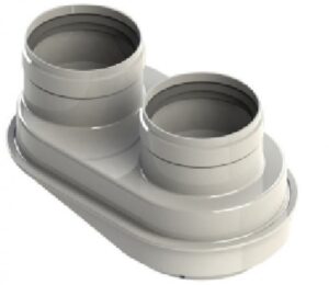 Ariston Közösitő idom 80/80-60/100 alu