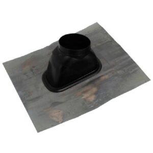 Ariston Tetőgallér ferde tetőre 125 mm fekete alu/alu
