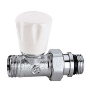 Caleffi 341402 egyenes radiátor szelep 1/2" müanyag réz