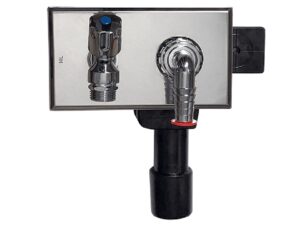 HL-406 Mosógép szifon 1/2" Légbeszivós kifolyószeleppel