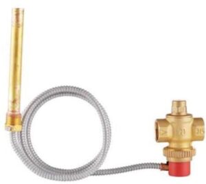 Honeywell TS131 Termikus elfolyószelep 1300 mm kapilláris csővel