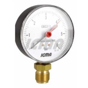 Icma 91255 Alsós Manométer 100-as 1/2"