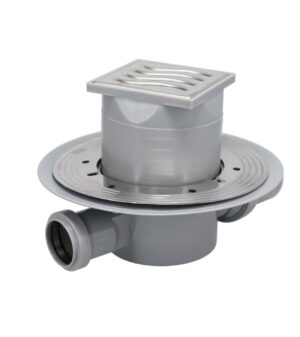 Pestan Confluo P-6 Száraz padlószifon 50mm elfolyású 144x144 inox fedél