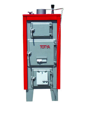 Totya/Kazi S 28 B Vegyestüzelésű kazán+szigetelés+huzatszabályzó