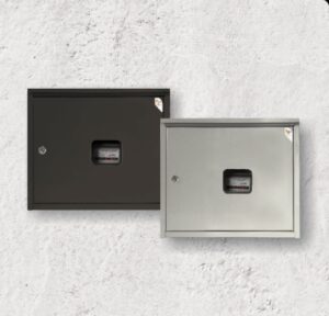 Weba Gázóraszekrény lemez 575x450x230 mm sik tetős antracit