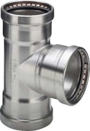 Viegapress Inox szükitett T idom 2318XL
