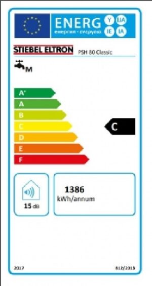 Stiebel Eltron PSH 80 classic vollany bojler 235961 Energia cimke