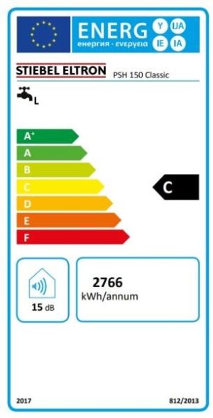 Stiebel Eltron PSH 150 classic vollany bojler 235964 Energia cimke