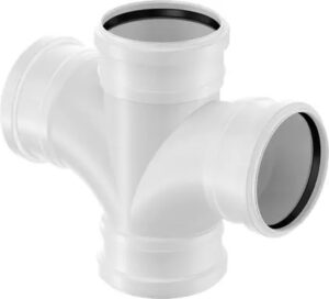 Uponor Decibel Kereszt 110/110/110/90° idom (1000225)