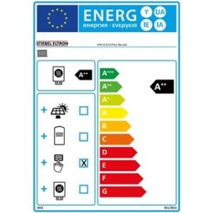 Stiebel HPA-O 8 CS plus flex set csomag 239054 energia cimke