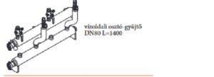Biasi Viz oldali osztó egység H20 1400 Dn80 (10999.1063)