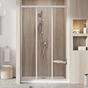 Ravak ASDP3-80 Zuhanyajtó szatén+transparent (004V40U02z1)