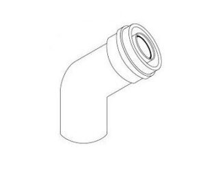 Almeva 80/125 alu/alu 45° iv (ALBL48)
