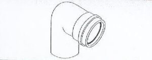 Almeva 80 mm Alu 90° Könyök Natúr (ANSB98)