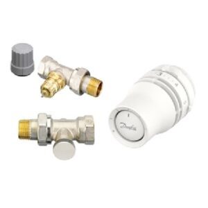 Danfoss radiátor egyenes szelep készlet RA-N RLV-S Dn15 egyenes (015G5154)
