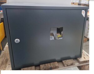 Weba Gázóraszekrény lemez 575x450x230 mm sik tetős antracit