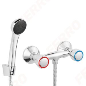 Ferro Standard Fali Zuhanycsaptelep szettel (BST77)